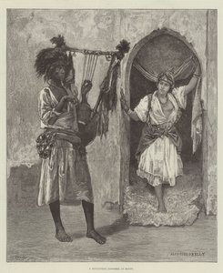 Soudanese Minstrel w Egipcie